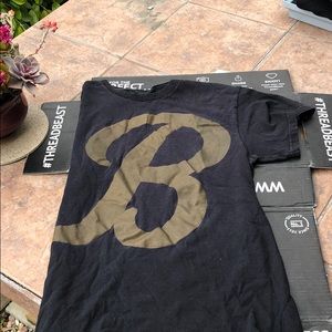 Black scale t shirt “the Big B tee”